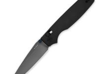 Складной нож Kizer Original 2 Tanto, сталь S45VN, рукоять титан, черный