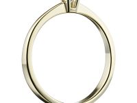 Кольцо из желтого золота с бриллиантом э0301кц09152400