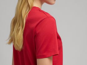 Футболка прямого кроя из мерсеризованного хлопка