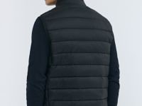 Ультралёгкий жилет с воротником-стойкой, Черный