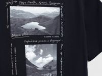 Футболка с географическим принтом O'STIN х Экспедиция, Черный