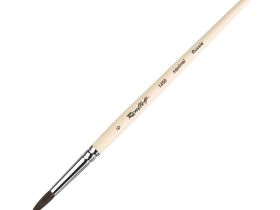 Кисть белка №10 круглая Roubloff "1450" короткая ручка п/лак