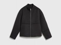 Бомбер из пальтовой ткани, Коричневый