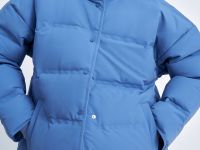 Пуховик с воротником-стойкой