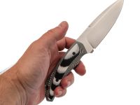 Нож Pocket Wolf Большой Тактик, сталь VG-10, рукоять G10, черно-белый