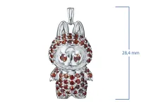 Подвеска из серебра с гранатами э0606пд10250366
