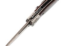 Складной нож Витязь B5298D, сталь дамаск, рукоять дерево, художественное травление