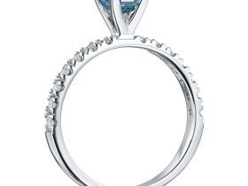 Кольцо из белого золота э0912кц01144400_blue