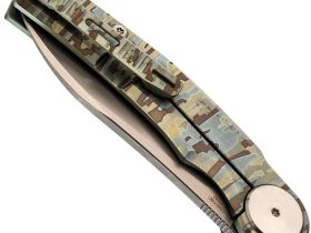 Складной нож Dr.Tech D9618C, сталь M390, рукоять титан, камуфляж