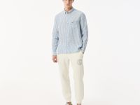 Мужская льняная рубашка Lacoste в полоску