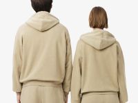 Толстовка Lacoste свободного кроя унисекс с эффектом стирки