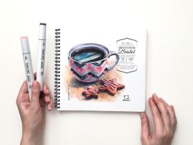 Скетчбук для графики и маркеров Малевичъ Bristol 30 л 280 г