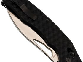 Складной нож Obertech ns-01 Drop point satin, сталь VG-10, рукоять G10, черный