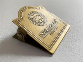 Зажим для бумаги Potentate 4х4,4 см, латунь