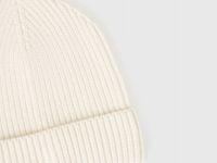 Вязаная шапка для девочек, Белый