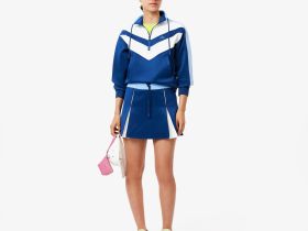 Женский свитшот Lacoste на молнии