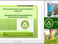 Вебинар "Индивидуальное сопровождение ребенка с эмоционально-личностными проблемами развития"