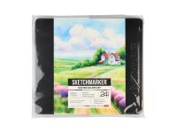 Набор карандашей акварельные Sketchmarker "Природа", 24 цвета, жестяной пенал