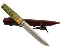 Нож Финка Том, сталь M390, рукоять кап клёна