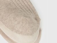 Короткие носки, 3 пары, Бежевый