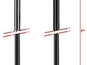 Спица Rodi Oxidised 2.0 Round нержавеющая сталь (черный 258 мм)