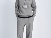 Толстовка на молнии с воротником-стойкой