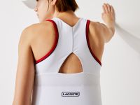 Женская спортивная дышащая эластичная майка Lacoste с вырезом