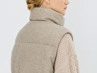 Утеплённый жилет, Бежевый