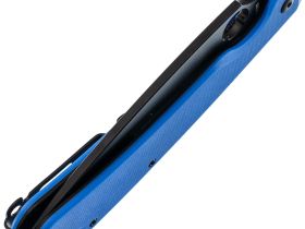 Складной нож Daggerr Sting XL Blue BW DLC, сталь D2, рукоять G10