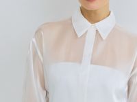 Блузка из органзы, Белый