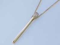 Подвеска из желтого золота с бриллиантами э0301пд06194300