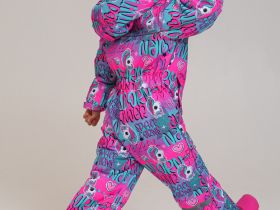 Зимний комбинезон из мембранной ткани для девочки