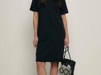 Платье-футболка из трикотажного интерлока