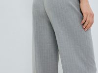 Широкие брюки из поливискозы, Серый