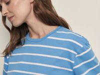 Футболка свободного силуэта в полоску