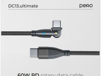 Кабель Pero DC16 Ultimate PD USB-C / USB-C 1,2 м Чёрный