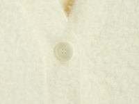 Кардиган из пушистой пряжи на пуговицах, Желтый