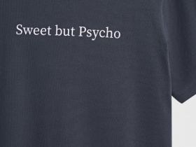 Футболка с принтом, Серый