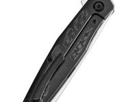 Складной нож Kansept Cru stonewash сталь S35VN, рукоять Blackwash Titanium/Twill Carbon Fiber
