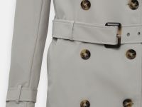 Двубортный тренч с поясом