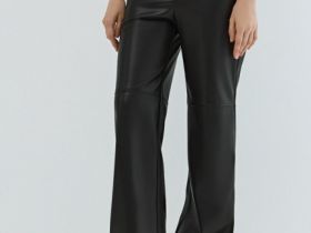 Брюки из искусственной кожи, Коричневый