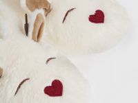 Тёплые тапочки для девочек, Белый