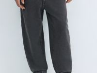 Трикотажные джоггеры с эффектом стирки, Серый