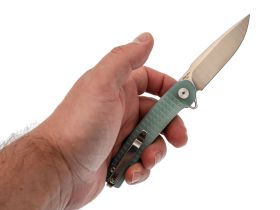 Складной нож Dr.Tech W3613GJ, сталь D2, рукоять G10, Jade