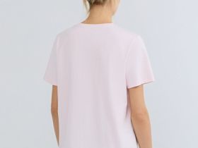 Футболка с принтом, Розовый