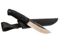 Охотничий нож Соболь, сталь Х12МФ, рукоять эластрон, черный