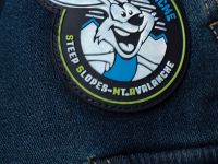 Брюки текстильные джинсовые утепленные флисом для мальчиков