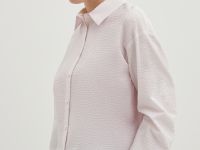 Блузка из хлопка свободного силуэта