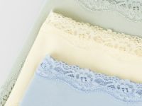 Классические трусы с кружевом, 3 шт., Желтый