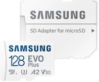 Карта памяти Samsung Evo Plus MB-MC128KA/EU microSDXC U3 Class 10 128 ГБ с адаптером